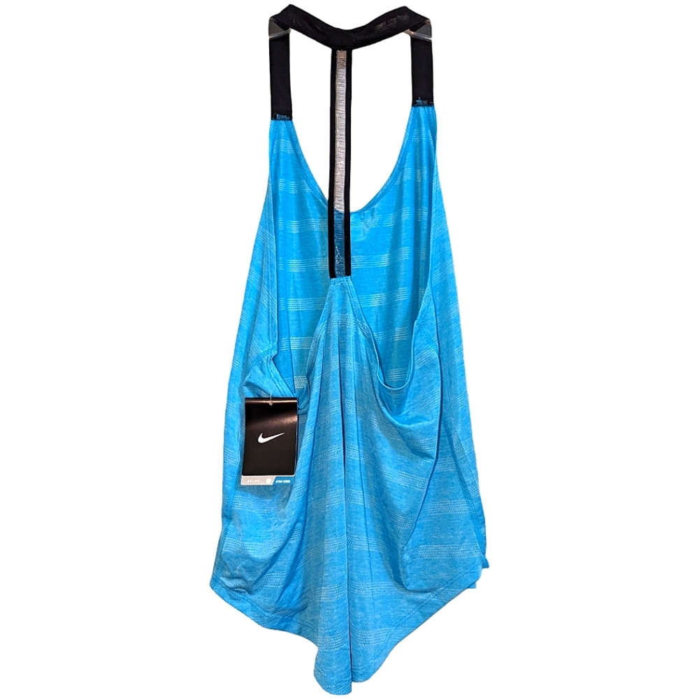 Rare NIKE T-Back DRI-FIT Training Tank Turquoise Running Workout Wellness Gift M
